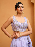 lavender designer wedding outfit for women