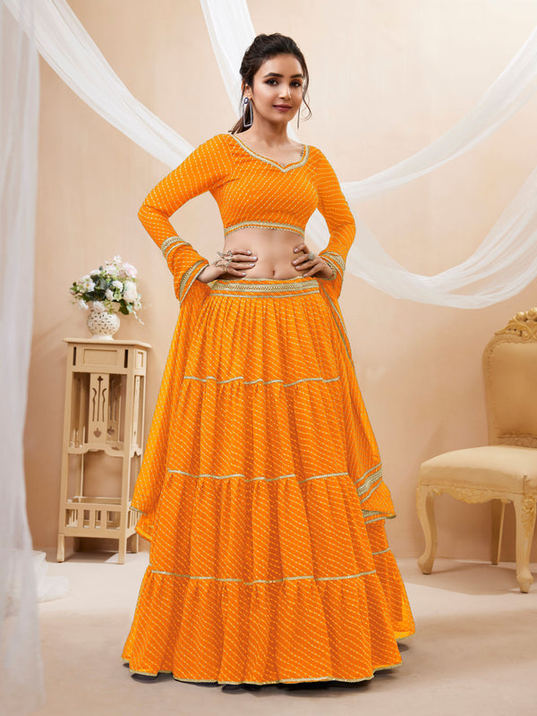 Premium Georgette Lehenga Choli for Sangeet