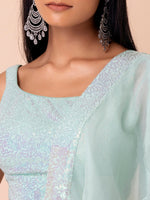 Beautiful Sky Blue Georgette Lehenga Choli