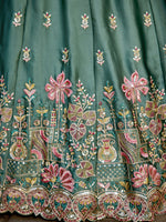 bridal georgette sequins lehenga choli for wedding