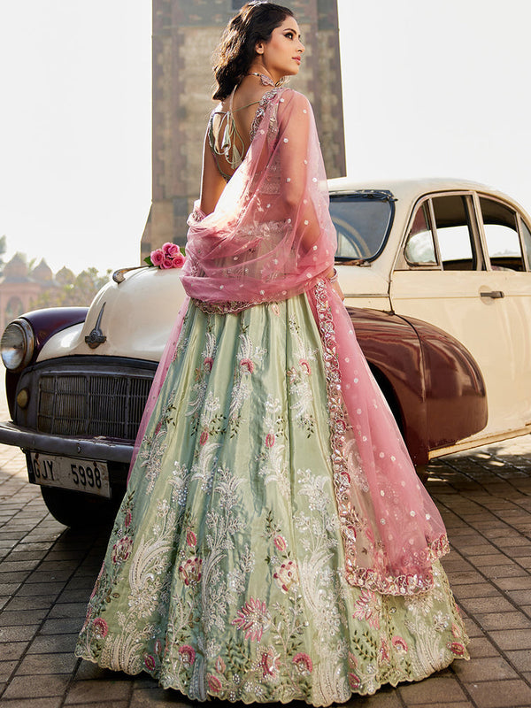 Limegreen Traditional Lehenga Choli