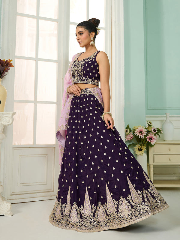 Luxury Organza Lehenga Choli with Dupatta