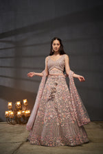 Pastel Floral Embroidered Lehenga Choli