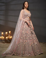 Pastel Floral Embroidered Lehenga Choli