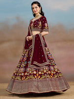 Indian Georgette Embroidered Lehenga Choli for Wedding