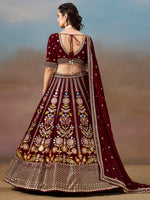 Indian Georgette Embroidered Lehenga Choli for Wedding