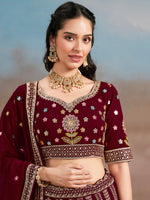 Indian Georgette Embroidered Lehenga Choli for Wedding