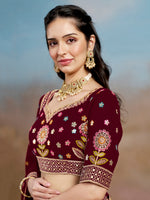 Indian Georgette Embroidered Lehenga Choli for Wedding