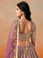 Maroon Designer Georgette Lehenga Choli for Women