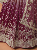 Maroon Designer Georgette Lehenga Choli for Women