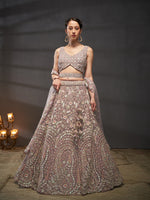 Mauve Designer Lehenga Choli for Bridal