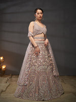 Mauve Designer Lehenga Choli for Bridal