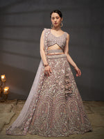 Mauve Designer Lehenga Choli for Bridal