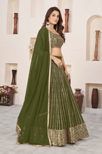 Designer Sequins Georgette Lehenga Choli Party Wear