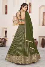 Designer Sequins Georgette Lehenga Choli Party Wear