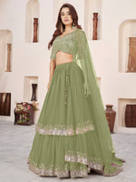 Traditional Sequin Lehenga Choli for Women