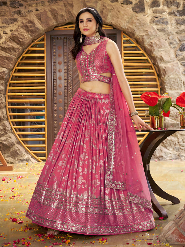 Designer Dola Silk Jacquard Lehenga Choli