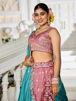pink designer ethnic lehenga for festive occasions