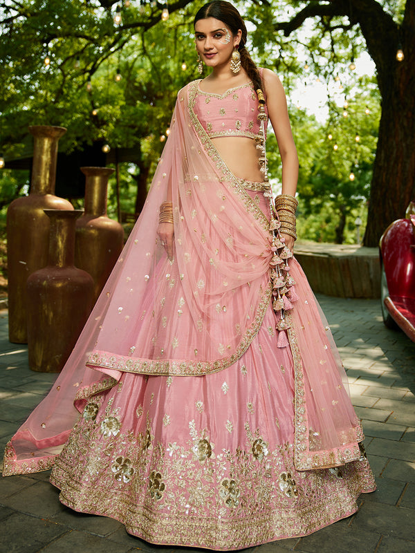Traditional Embroidered Lehenga Choli Set