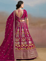 Pink Georgette Designer Lehenga Choli