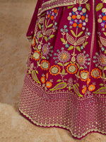Pink Georgette Designer Lehenga Choli
