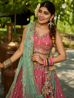 royal pink wedding lehenga choli for bridal fashion