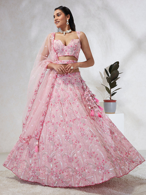 New Arrival Pink Wedding Lehenga Choli