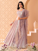 Trendy Pink Georgette Lehenga Choli
