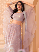 Trendy Pink Georgette Lehenga Choli