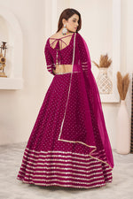Pink Georgette Lehenga Choli for Wedding Function