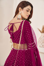 Pink Georgette Lehenga Choli for Wedding Function