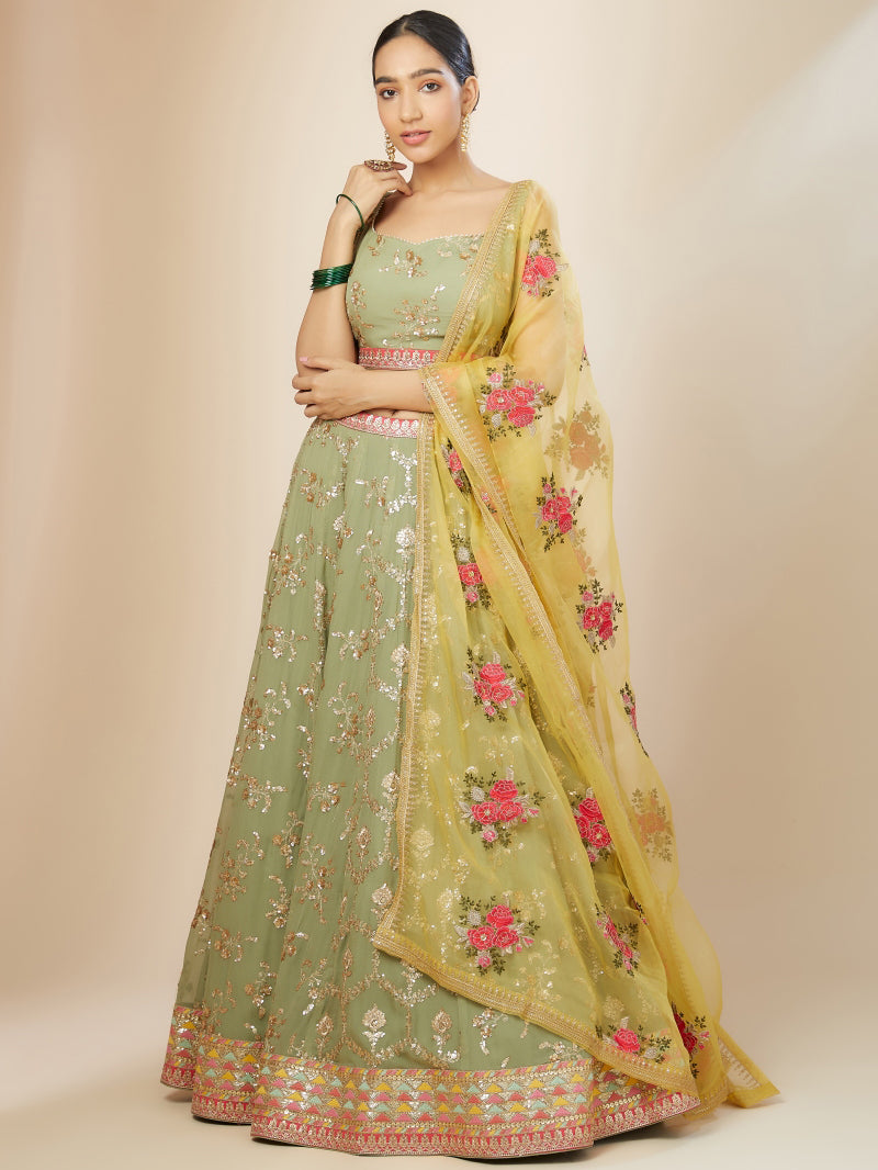 Designer Georgette Lehenga Choli for Women