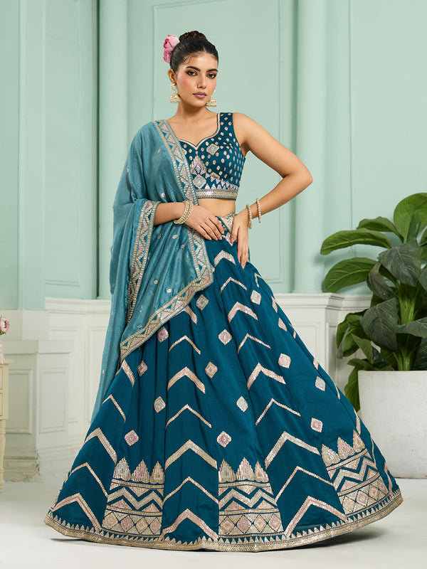 Pure Silk Lehenga Choli for Wedding