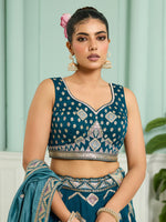 luxury silk bridal lehenga with elegant embroidery