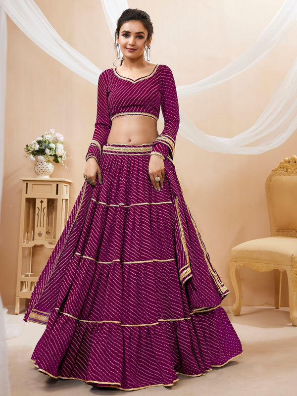 Elegant Indian Wedding Georgette Lehenga Choli