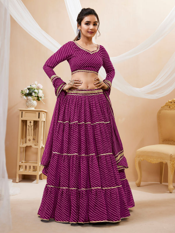 Elegant Indian Wedding Georgette Lehenga Choli