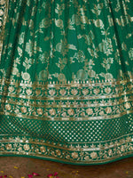green designer ethnic wear lehenga choli for women