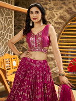 pink designer wedding lehenga choli with dupatta