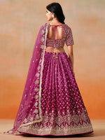 Red Pink Georgette Lehenga Choli For Women