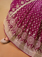Red Pink Georgette Lehenga Choli For Women