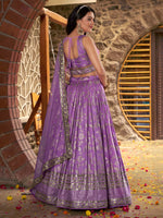 lavender traditional indian bridal lehenga choli