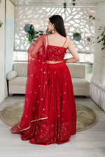 Indian Yellow Georgette Lehenga Choli