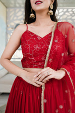 Indian Yellow Georgette Lehenga Choli