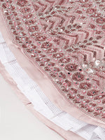 designer beige mirror work lehenga choli