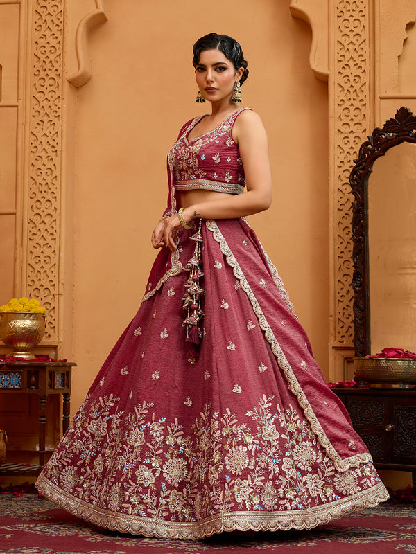 Designer Tissue Lehenga Choli for Women
