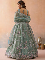 sea green designer wedding outfit for women