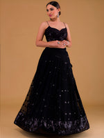 Elegant Black Georgette Lehenga Choli