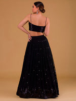 Elegant Black Georgette Lehenga Choli