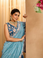 teal elegant silk wedding lehenga for women