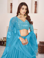 Heavy Sequin Georgette Lehenga Choli for Women